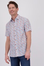 Chemise à motif poissons bleu-rouge - Regular fit de Dansaert Blue pour Hommes