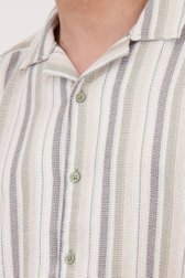 Chemise à motif rayé beige et vert de ONLY & SONS pour Hommes