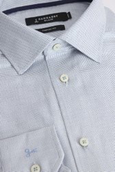 Photo produit 1 de Chemise à petits carreaux bleus - Comfort fit de Dansaert Black pour Hommes