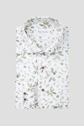 Chemise avec imprimé de feuilles vertes - Slim fit de Michaelis pour Hommes