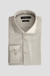 Photo produit 1 de Chemise beige à motif fin – Slim fit de Dansaert Black pour Hommes