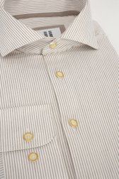 Photo produit 2 de  Chemise beige clair à rayures - regular fit de Upper East pour Hommes