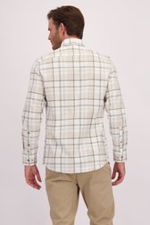 Le dos de Chemise blanc à motif à carreaux - Regular fit de Upper East pour Hommes
