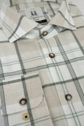 Photo produit 2 de Chemise blanc à motif à carreaux - Regular fit de Upper East pour Hommes