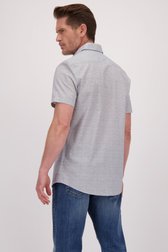 Le dos de Chemise blanc-bleu - coupe regular de Dansaert Blue pour Hommes