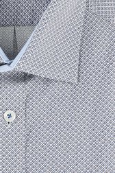 Chemise blanche à imprimé bleu - comfort fit  de Dansaert Black pour Hommes