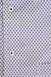 Chemise blanche à imprimé bleu fin - Comfort fit de Dansaert Black pour Hommes