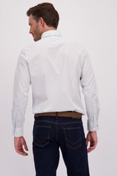 Chemise blanche à imprimé bleu - regular fit de Dansaert Black pour Hommes