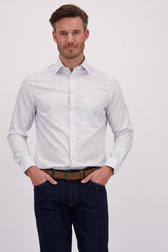 Chemise blanche à imprimé bleu - regular fit de Dansaert Black pour Hommes