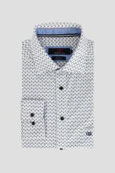 Chemise blanche à imprimé bleu - regular fit de Dansaert Blue pour Hommes