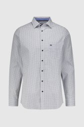 Chemise blanche à imprimé bleu - regular fit de Dansaert Blue pour Hommes