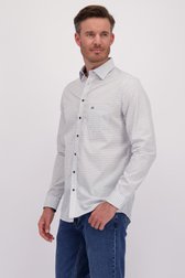 Chemise blanche à imprimé bleu - regular fit de Dansaert Blue pour Hommes