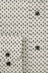 Photo produit 2 de Chemise blanche à imprimé bleu – Slim fit de Michaelis pour Hommes