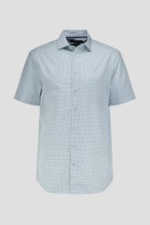 Chemise blanche à imprimé bleu-vert – Comfort fit de Dansaert Black pour Hommes