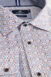 Photo produit 1 de Chemise blanche à imprimé coloré – Comfort fit de Dansaert Blue pour Hommes