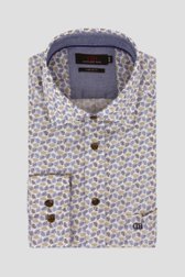 Chemise blanche à imprimé feuillage - Comfort fit de Dansaert Blue pour Hommes
