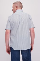 Chemise blanche à imprimé fin bleu – Comfort fit de Dansaert Blue pour Hommes