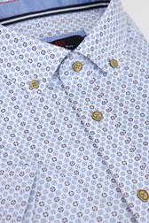 Chemise blanche à imprimé fin bleu – Comfort fit de Dansaert Blue pour Hommes