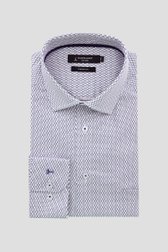 Chemise blanche à imprimé fin - comfort fit de Dansaert Black pour Hommes