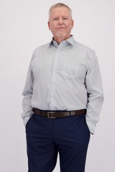 Chemise blanche à imprimé fin - comfort fit de Dansaert Black pour Hommes