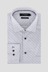 Photo produit 1 de Chemise blanche à imprimé fin - Regular fit  de Dansaert Black pour Hommes
