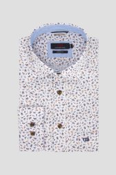 Chemise blanche à imprimé floral fin - Comfort fit de Dansaert Blue pour Hommes