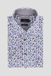 Chemise blanche à imprimé floral fin - regular fit de Dansaert Blue pour Hommes