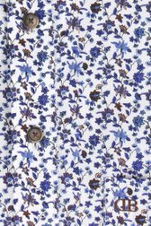 Chemise blanche à imprimé floral fin - regular fit de Dansaert Blue pour Hommes