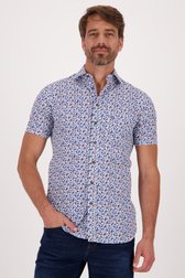 Chemise blanche à imprimé floral fin - regular fit de Dansaert Blue pour Hommes