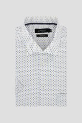 Chemise blanche à imprimé floral fin – Regular fit de Dansaert Black pour Hommes