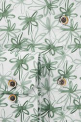 Chemise blanche à imprimé floral vert - Slim fit de Michaelis pour Hommes