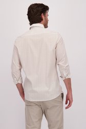 Chemise blanche à imprimé marron - regular fit de Upper East pour Hommes