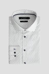 Photo produit 1 de Chemise blanche à imprimé noir - Slim fit de Dansaert Black pour Hommes