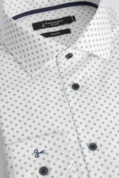 Photo produit 2 de Chemise blanche à imprimé noir - Slim fit de Dansaert Black pour Hommes