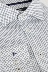 Photo produit 1 de Chemise blanche à imprimé vert - Comfort fit de Dansaert Black pour Hommes