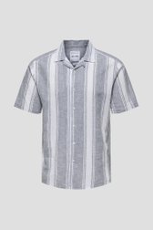 Chemise blanche à motif rayé gris de ONLY & SONS pour Hommes