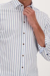 Chemise blanche à motif rayé - Regular fit de Upper East pour Hommes