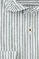 Photo produit 2 de Chemise blanche à motif rayé vert – Slim fit de Michaelis pour Hommes