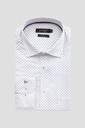Chemise blanche à pois - regular fit de Dansaert Black pour Hommes