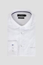 Chemise blanche avec imprimé fin - Comfort fit de Dansaert Black pour Hommes
