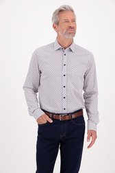 Chemise blanche avec petit imprimé - regular fit de Dansaert Blue pour Hommes