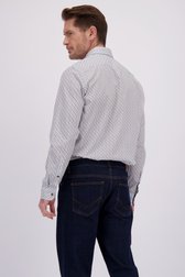 Le dos de Chemise bleu-brun à micro-motifs – Regular fit de Dansaert Blue pour Hommes