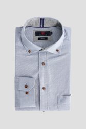 Le devant de Chemise bleu chiné - Comfort fit de Dansaert Blue pour Hommes