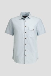 Photo produit 1 de Chemise bleu clair à manches courtes de Ravøtt pour Hommes