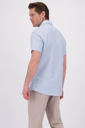 Le dos de Chemise bleu clair à manches courtes - Regular fit de Dansaert Blue pour Hommes
