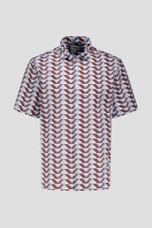 Chemise bleu clair à motif géométrique de Casual Five pour Hommes