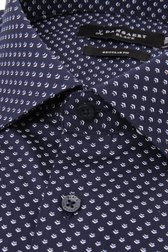 Chemise bleu foncé à imprimé fin - Regular fit de Dansaert Black pour Hommes