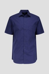 Chemise bleu foncé à imprimé fin – Regular fit de Dansaert Black pour Hommes