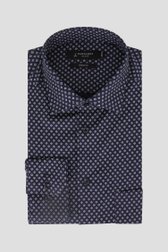 Chemise bleu foncé à motif fin - comfort fit de Dansaert Black pour Hommes