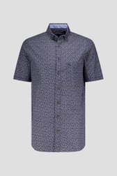 Photo produit 3 de Chemise bleu foncé à pois - comfort fit.  de Dansaert Blue pour Hommes